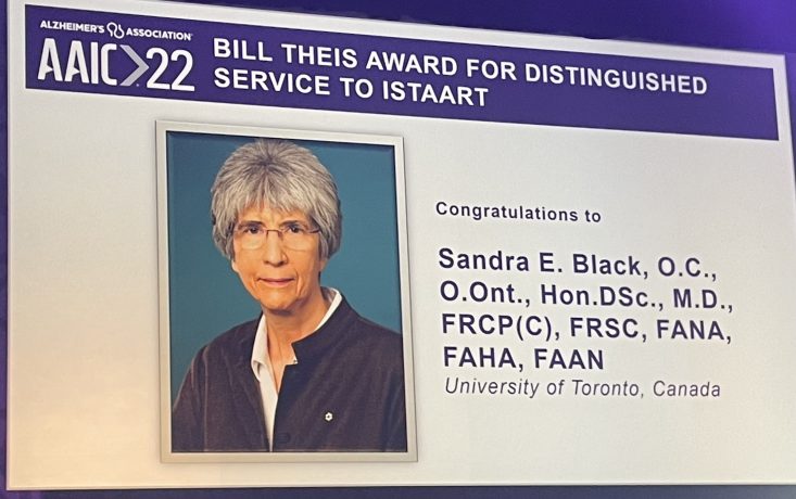 Congratulations to Dr. Sandra Black!